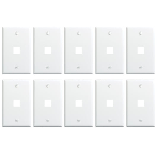 WP3401WH25 - On-Q - 1Gang 1 Port Keystone Wall Plate in White 2 5 Pack
