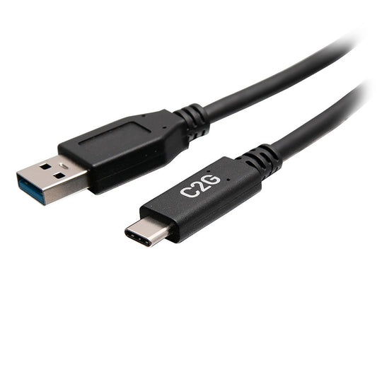 C2G28874 - C2G - 6in USB-C Male to USB-A Male Cable USB 3.2 Gen 1 5Gbps