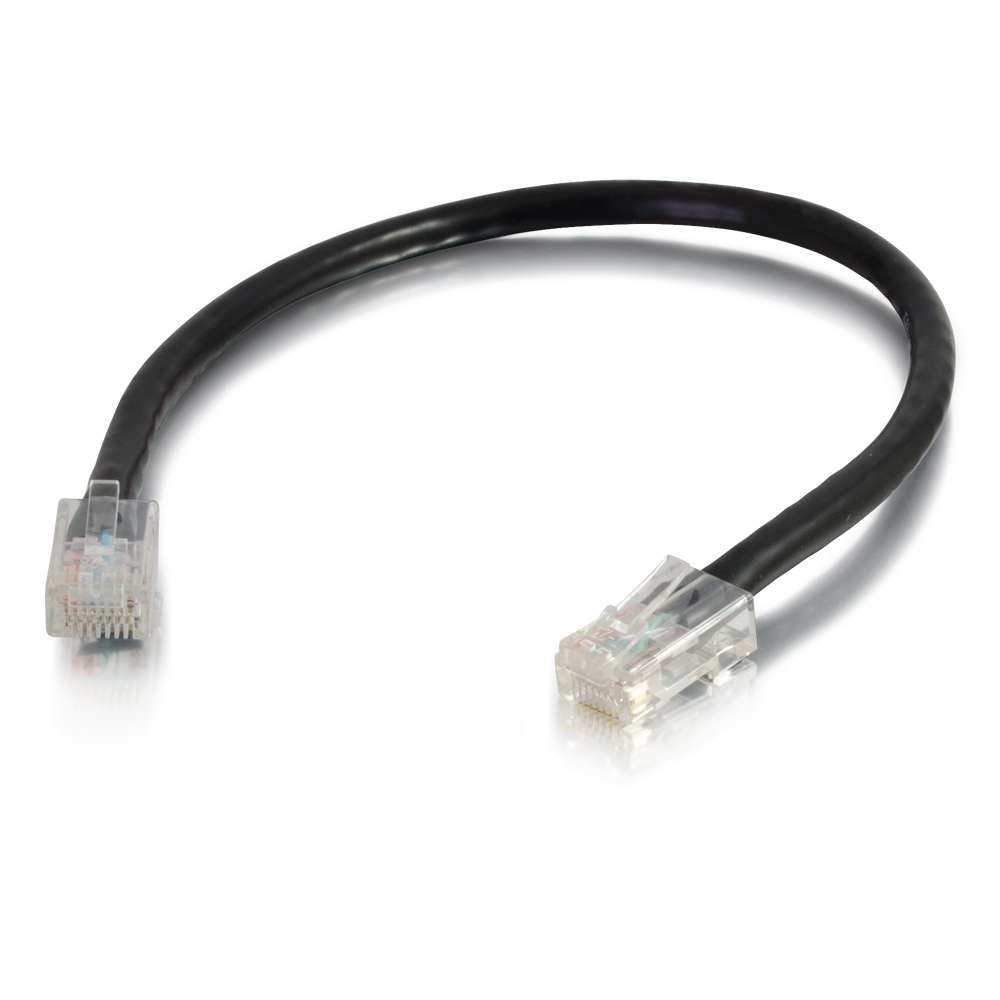 CG26374 - C2G - 1ft Cat5e Non-Booted Unshielded UTP Ethernet Network Patch Cable Black