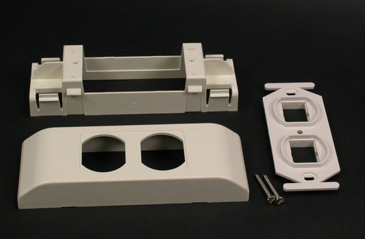 2407-2CMFW - Wiremold - 24072CMFW 2400 Device Bracket and Frame Fitting in Fog White