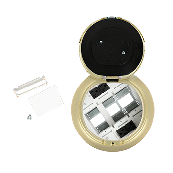 8ATC2PSB - Wiremold - 8ATC2PSB 8 inch Prewired Surface Style Assembly in Satin Brass