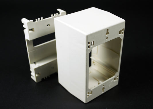 2344D - Wiremold - 2344D Extra Deep Device Box Fitting in Ivory
