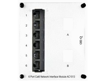 AC1013 - On-Q - 6 Port Cat6 Network Interface Module