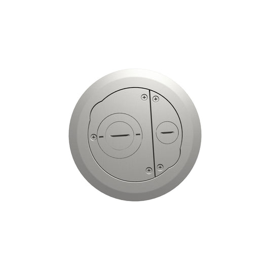 6ATCFFSN - Wiremold - 6ATCFFSN Evolution Recessed Furniture Feed Assembly with Surface Style Cover in Satin Nickel