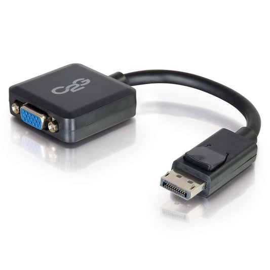 CG54323 - C2G - 8in DisplayPort Male to VGA Female Active Adapter Converter Black