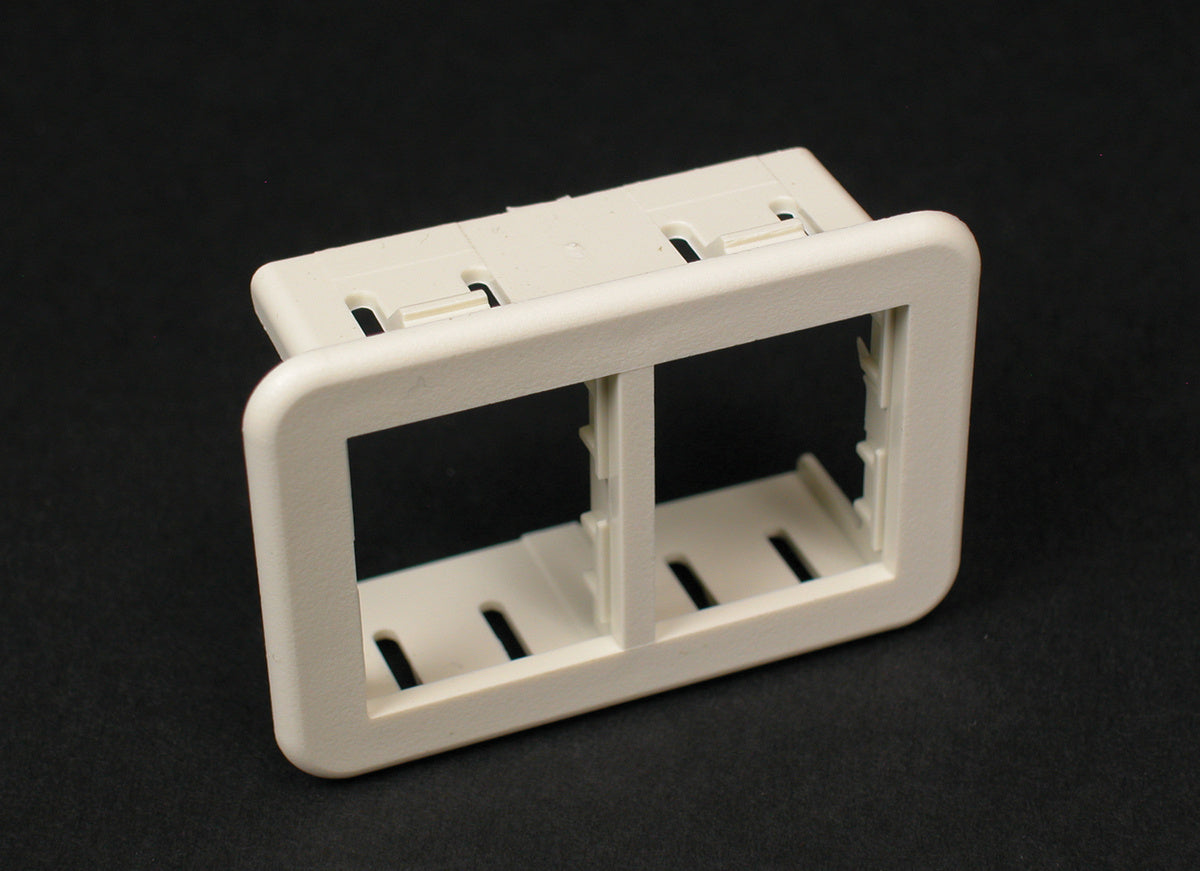 AB2TJ - Wiremold - AB2TJ CM Ortronics Tracjack 2A Mini Adapter Mounting Bezel in Ivory