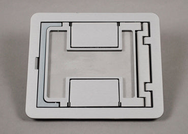 FPCTCAL - Wiremold - FPCTCAL FloorPort Cutout Cover Assembly in Brushed Aluminum
