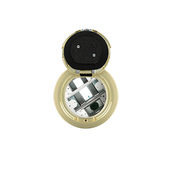 6ATC2SB3H - Wiremold - 6ATC2SB3H 3Hour Fire Classified 6 inch Recessed Unwired Surface Style PokeThru Assembly in Satin Brass