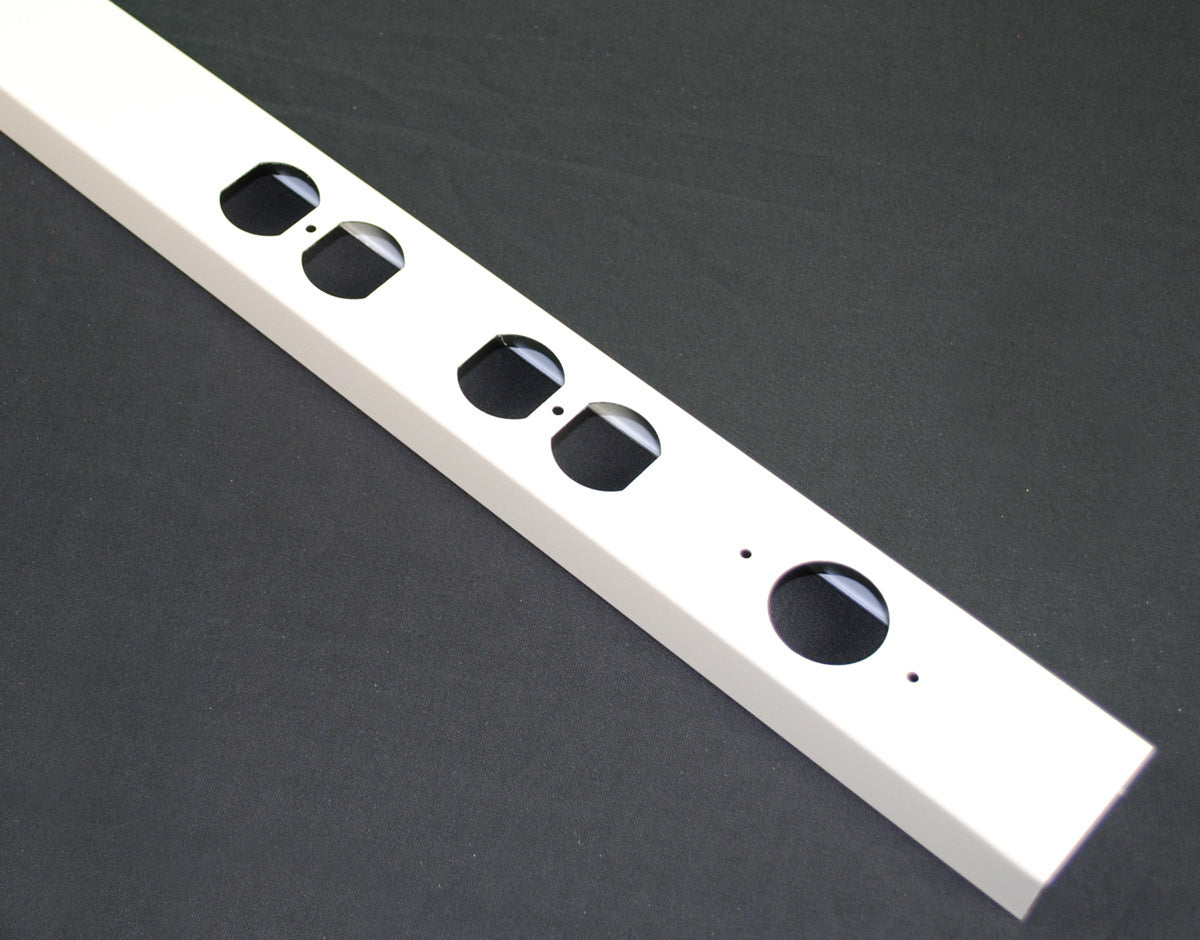 25DTP-A - Wiremold - 25DTPA Steel TelePower Pole Cover in Ivory