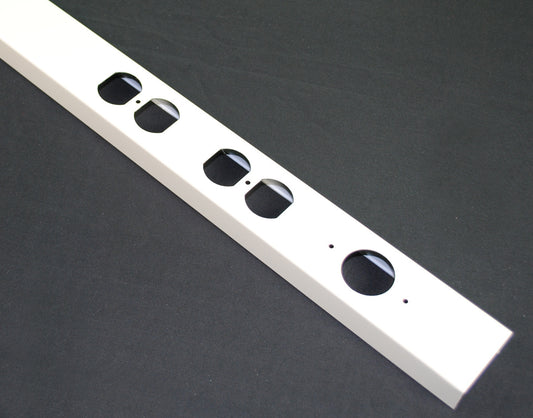 25DTP-A - Wiremold - 25DTPA Steel TelePower Pole Cover in Ivory