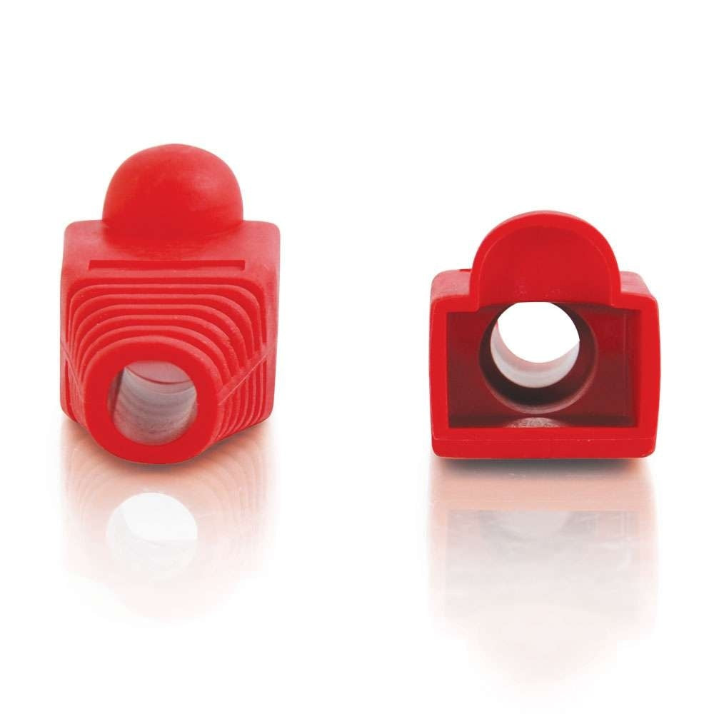 CG04755 - C2G - RJ45 Snagless Boot Cover 60mm OD MultiPack 50 Pack Red