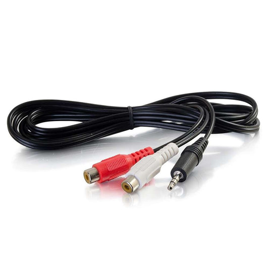 CG40425 - C2G - 6ft One 3.5mm Stereo Male to Two RCA Stereo Female Y Cable