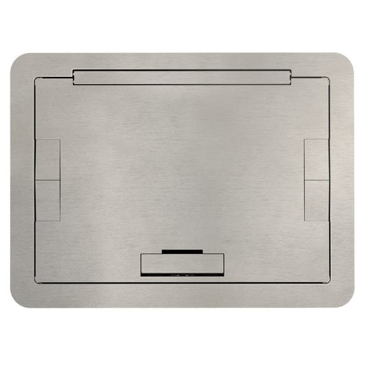 EFB6810BTSN - Wiremold - Evolution EFB6810 Flush Style Cover with Solid Lid in Satin Nickel