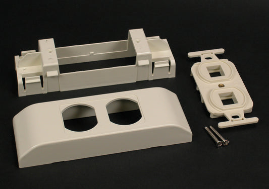 2407-2TJFW - Wiremold - 24072TJFW 2400 Device Bracket and Frame Fitting in Fog White