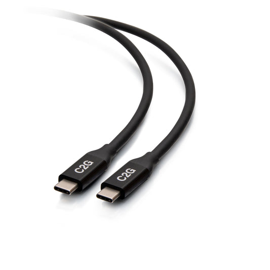 C2G28877 - C2G - 25ft 08m USB-C Male to USB-C Male Cable 20V 5A USB4 40Gbps