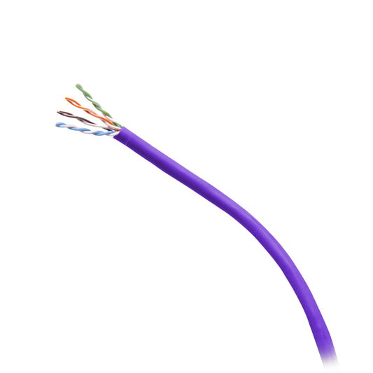 C2G56046 - C2G - 1000ft (304.8m) TAA Compliant Cat6 Bulk Unshielded UTP Ethernet Network Cable with Solid ConductorsPlenum CMP-Rated Purple