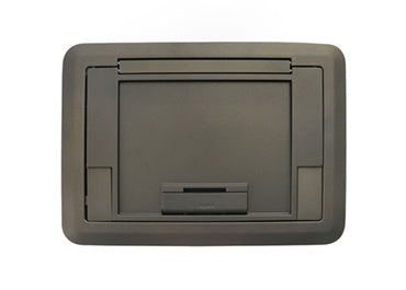 EFB45CTCBZTR - Wiremold - EFB45CTCBZTR Evolution EF45 Floor Box Surface Style Cover with Floor Insert in Bronze