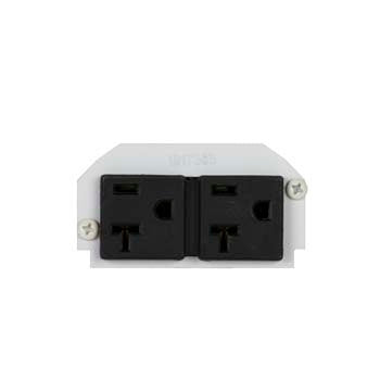4REC - Wiremold - 4REC 4 inch Evolution 12 Gang 20A Duplex Receptacle Plate