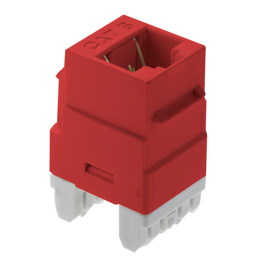 WP3460RE - On-Q - Cat6 RJ45 Keystone Insert in Red