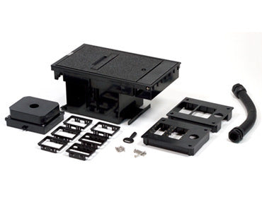 XB814CLVBK - Wiremold - XB814CLVBK Outdoor Ground Box Two Gang Low Voltage Box for Communication and AV in Black