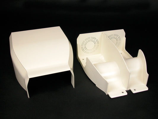 40N2F21WH - Wiremold - 40N2F21WH CableSmart 40N2 Divided Entrance End Fitting in White