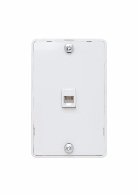 WMTE14W - On-Q - Modular Wall Mount Telephone Jack for Hanging Phones in White