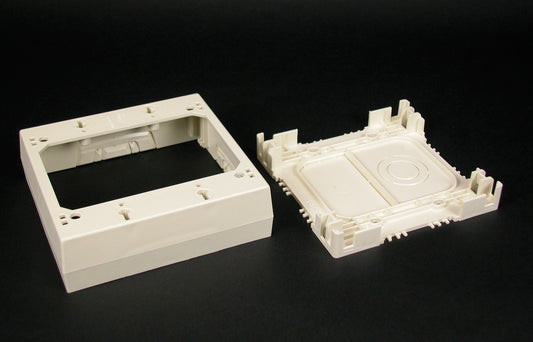 2344SD-2A - Wiremold - 2344SD2A Two Gang Deep Divided Device Box Fitting in Ivory