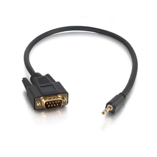 CG02444 - C2G - 15ft Velocity DB9 Male to 3.5mm Male Serial RS232 Adapter Cable