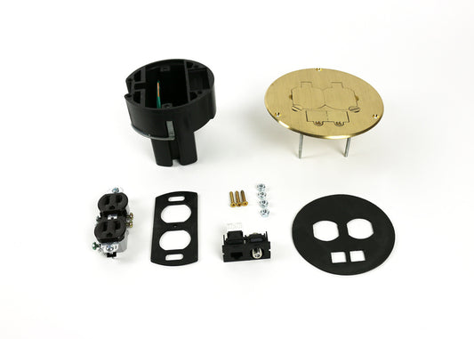 863DPCOM - Wiremold - 863DPCOM Dual Service Floor Box Kit