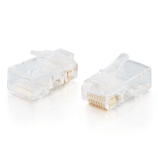 CG01939 - C2G - RJ45 Cat5 8x8 Modular Plug for Flat Stranded Cable MultiPack 25 Pack