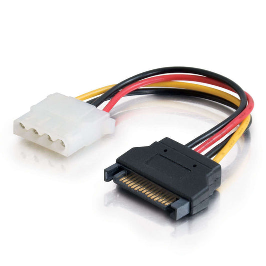 CG10149 - C2G - 6 Inch 15pin Serial ATA Male to LP4 Female Power Cable