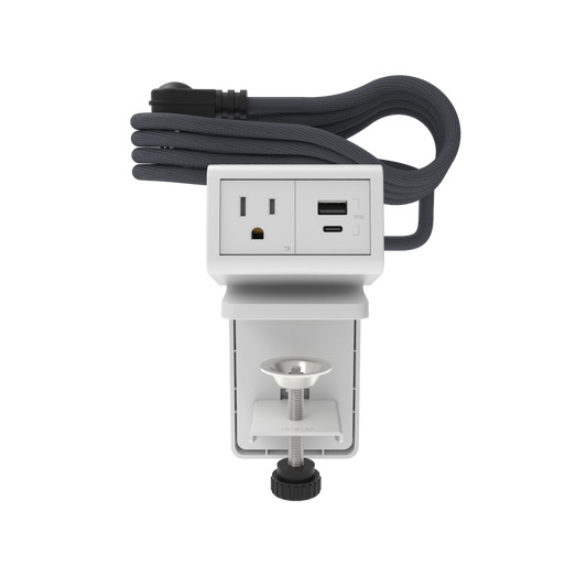 2-Cube-dash-Desktop-Power-Center-White - Wiremold - dash 2Cube Desktop Power Center in White