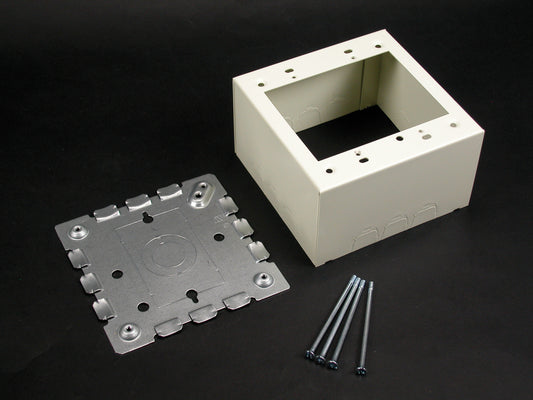 5744-2WH - Wiremold - 57442WH Two Gang Extra Deep Switch and Receptacle Box Fitting in White