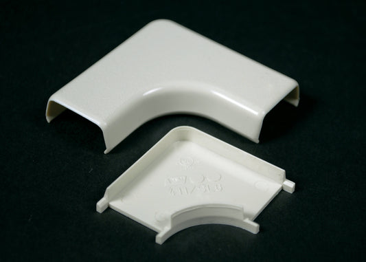 411-WH - Wiremold - 411WH 400 Flat Elbow Fitting in White