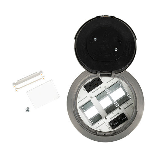 8AT2PCRSN - Wiremold - 8AT2PCRSN 8 inch Prewired Flush Satin Nickel Assembly Marked Controlled Circuit