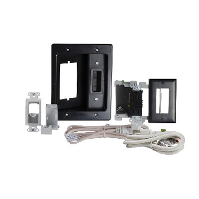 HT22U2BKR6 - On-Q - Flat Screen TV Pro Power Kit in Black