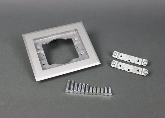 818TCAL - Wiremold - 818TCAL Omnibox One Gang Rectangular Aluminum Carpet and Tile Flange