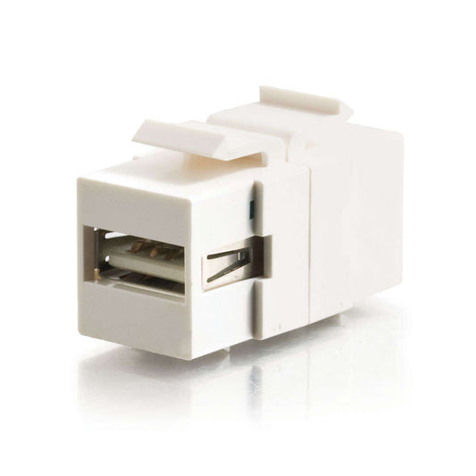 CG28751 - C2G - SnapIn USB A/B Female Keystone Insert Module White