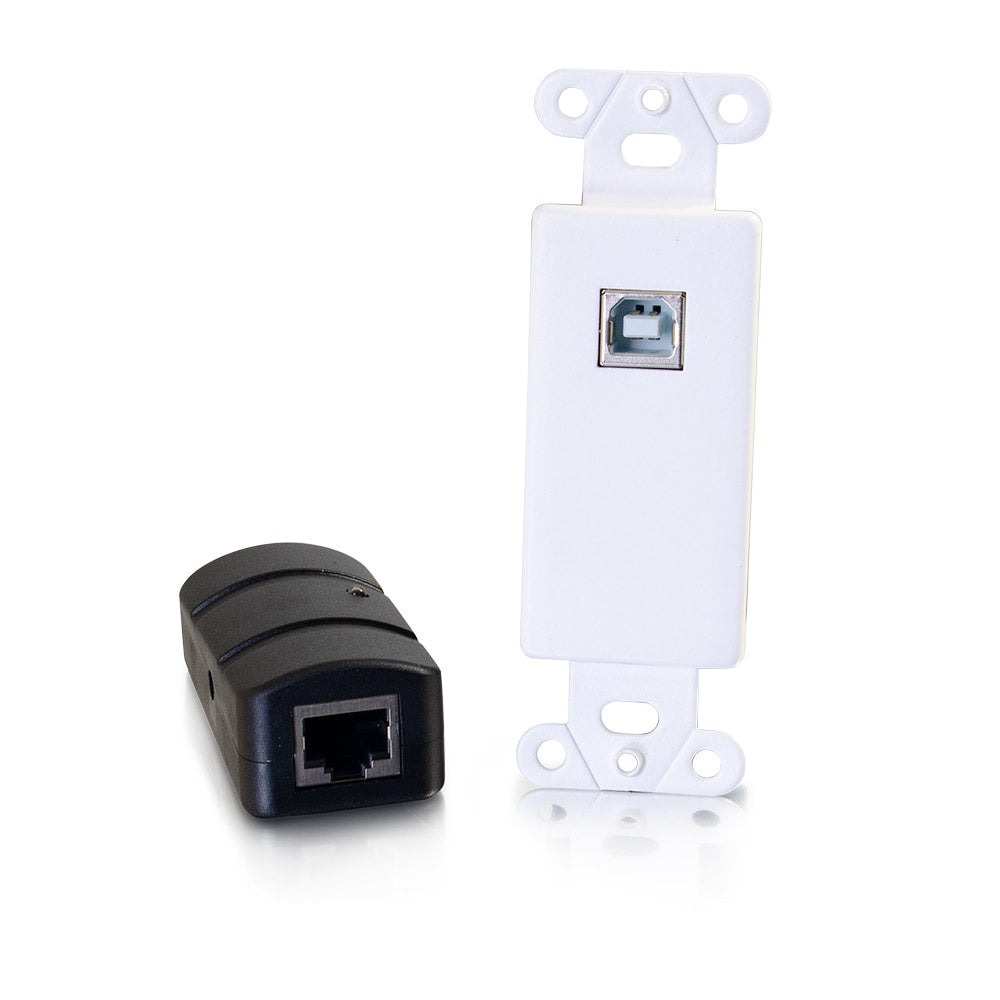 CG54289 - C2G - Superbooster 1 Port USB 2.0 Over Cat6 Wall Plate to Box Extender up to 150ft