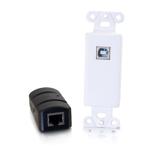 CG54289 - C2G - Superbooster 1 Port USB 2.0 Over Cat6 Wall Plate to Box Extender up to 150ft