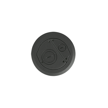 6CFFTCGY - Wiremold - 6CFFTCGY 6AT Furniture Feed Evolution Poke Thru Surface Style Cover in Gray