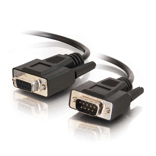 CG52030 - C2G - 6ft DB9 M/F Serial RS232 Extension Cable Black