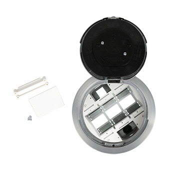 8ATC2AA - Wiremold - 8ATC2AA 8 inch Unwired Surface Style Assembly in Brushed Aluminum