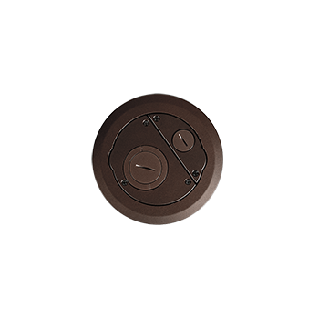 6CFFTCBZ - Wiremold - 6CFFTCBZ 6AT Furniture Feed Evolution Poke Thru Surface Style Cover in Bronze