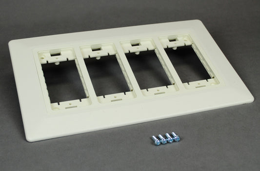 WSA07-4A - Wiremold - WSA074A WallSource Device Mounting Bracket and Trim Ring in Ivory