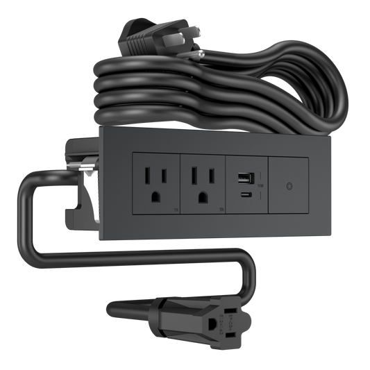 4-Cube-dash-Furniture-Power-Center- - Wiremold - dash 4Cube FPC in Graphite