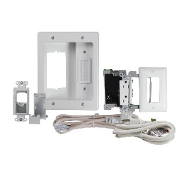 HT22U2WHR6 - On-Q - Flat Screen TV Pro Power Kit in White