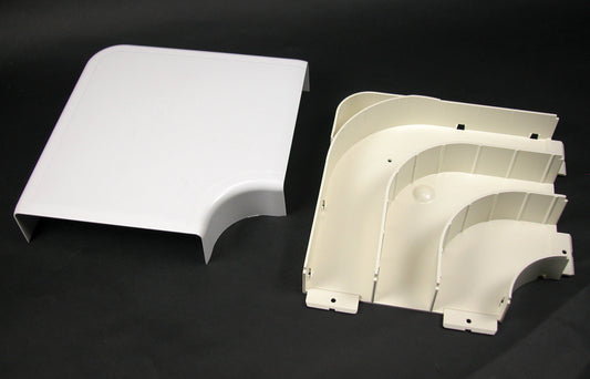 5511FO - Wiremold - 5511FO 5500 Radiused Full Capacity Flat Elbow Fitting in Ivory
