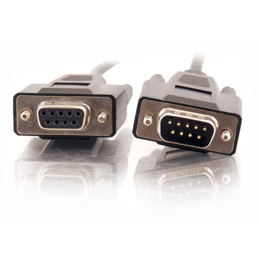CG52032 - C2G - 15ft DB9 M/F Serial RS232 Extension Cable Black