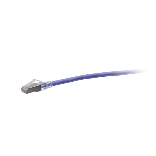 C2G43946 - C2G - 8ft (2.4m) TAA Compliant F-Series Cat6a Snagless Shielded STP Network Cable Purple